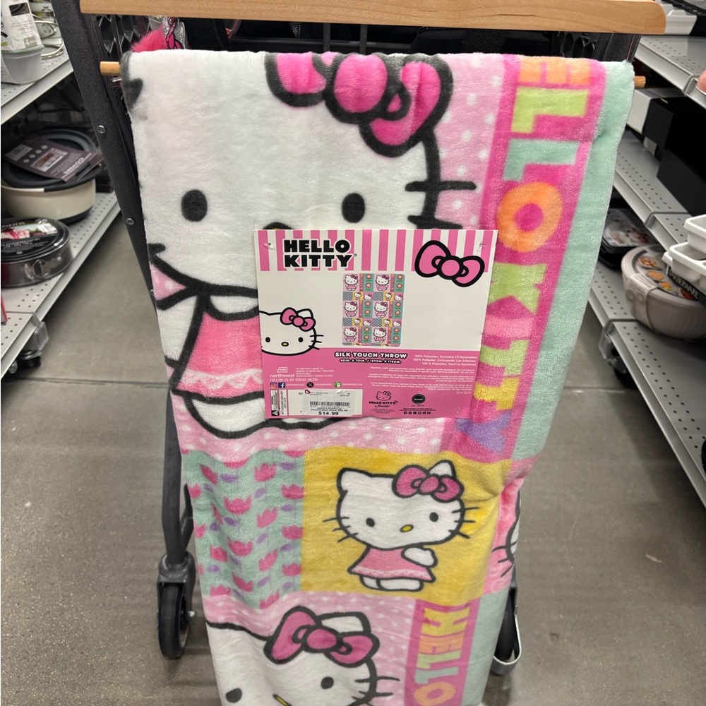 Hello Kitty Pink and Yellow Blanket